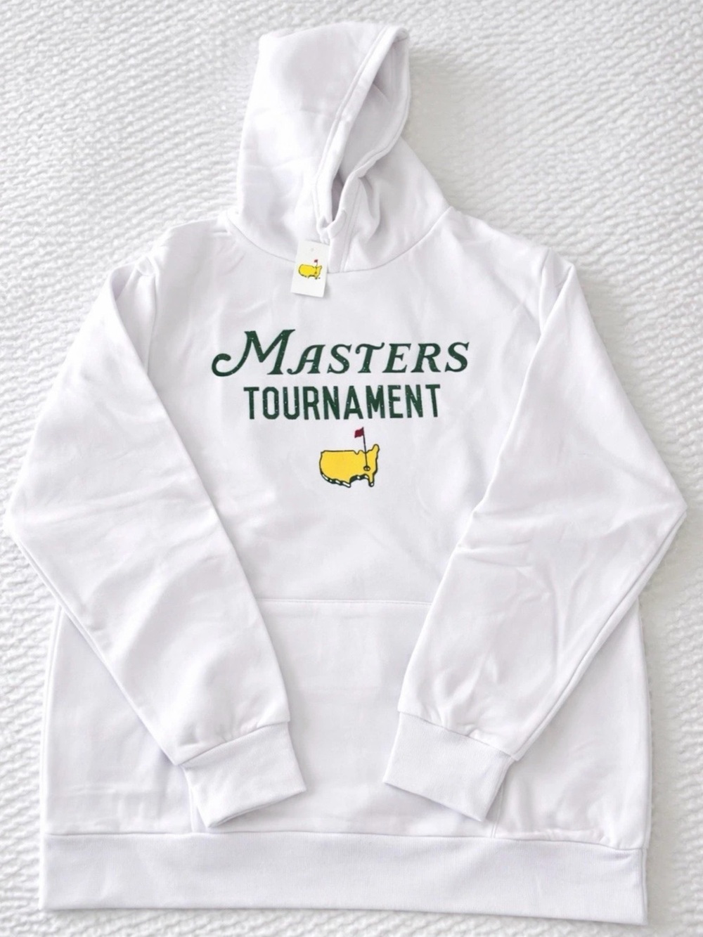 Official 2026 Augusta Masters Tournament White Hoodie Golf Sweatshirt NWT